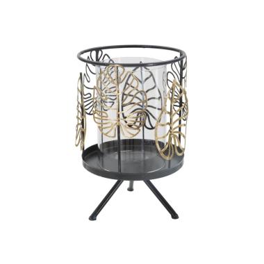 P/cand foglie gold cm Ø 15x23,3 min 2
