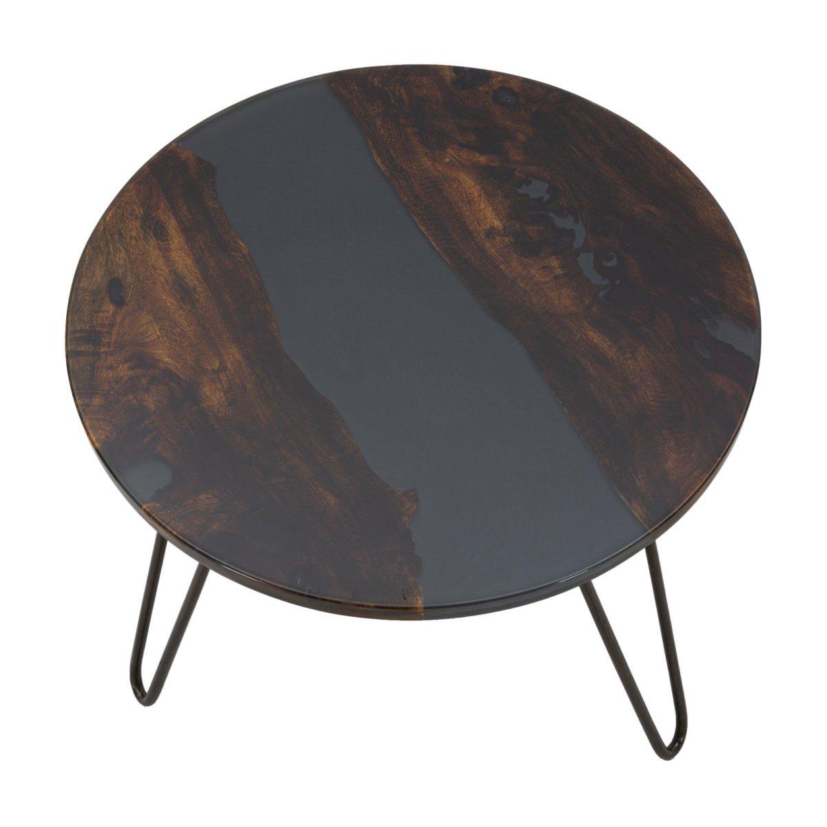 Tavolo da caffe' mustang rot. cm Ø 50x45 (legno di acacia nilotica)