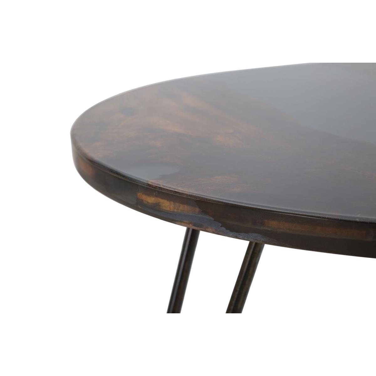 Tavolo da caffe' mustang rot. cm Ø 50x45 (legno di acacia nilotica)