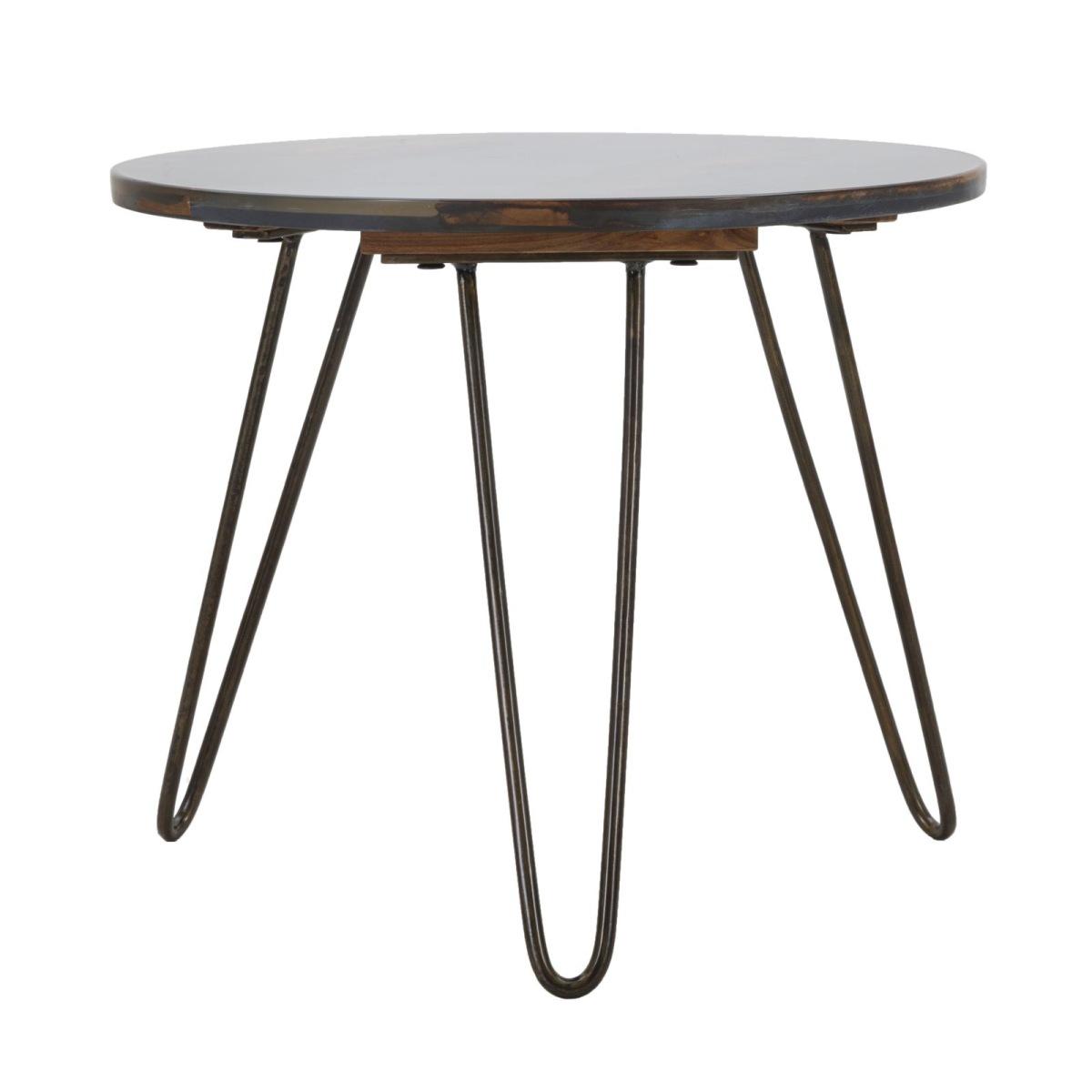 Tavolo da caffe' mustang rot. cm Ø 50x45 (legno di acacia nilotica)