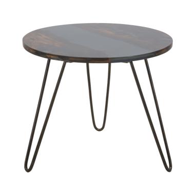 Tavolo da caffe' mustang rot. cm Ø 50x45 (legno di acacia nilotica)