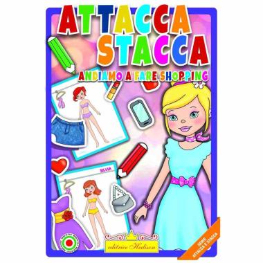 Libro attacca stacca andiamo a fare shopping serie attacca e stacca