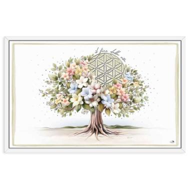 Pannello in legno il fiore della vita 30x18 cm Valenti