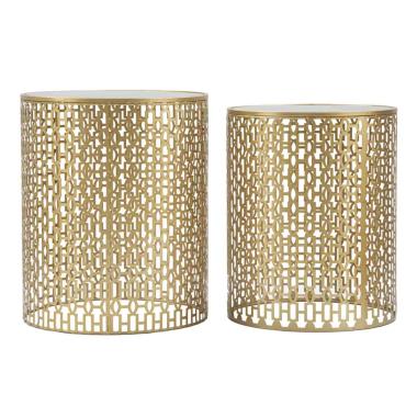 Tavolinetti coppia oblin cm Ø 41x50-37,5x47