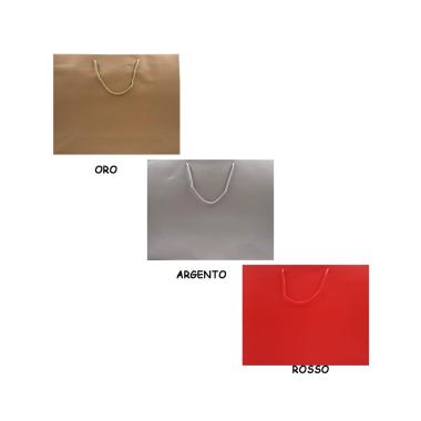 Shopper carta  h38X l43 X p15 monocolore ass.di colore