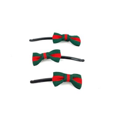 Barretta con fiocco rosso e verde Le Kikke