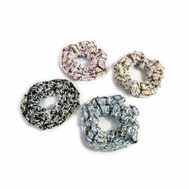 Elastico scrunchies Tweedy donna in lana Le Kikke