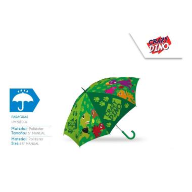 Ombrello manuale 41cm crazy dino