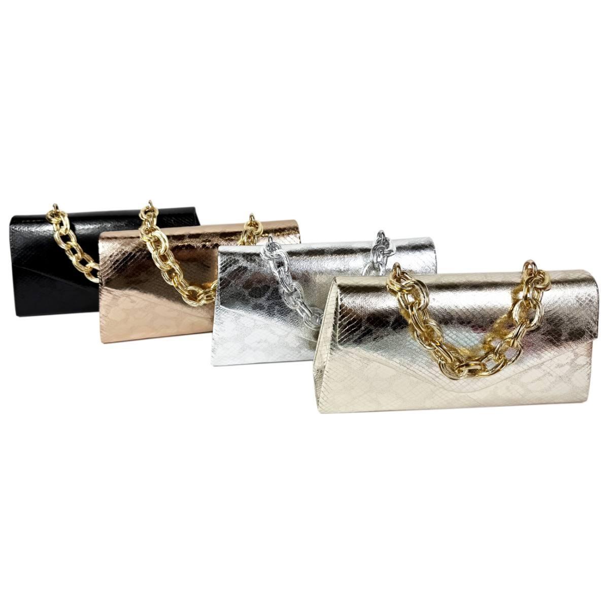 Borsa cerimonia donna animalier metal Gold Elettra Le Kikke