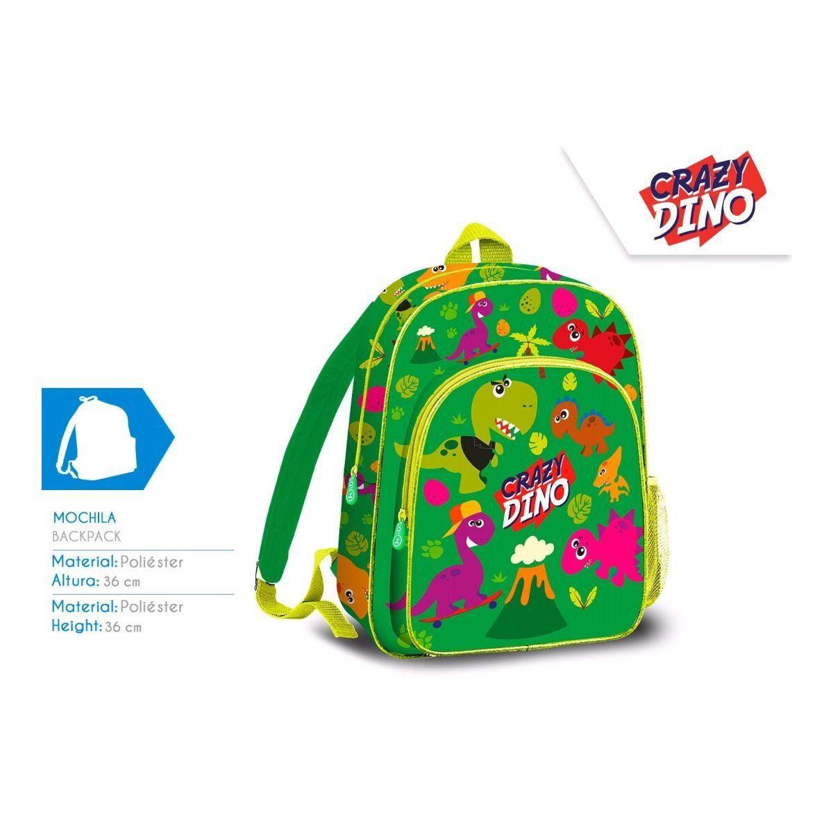 Zaino 2 cerniere crazy dino