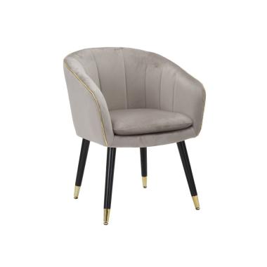 Poltrona paris grigia/gold cm 62x58x78