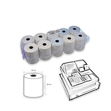 Rotolo carta termica omologata 80x80x12 mm BPA Free