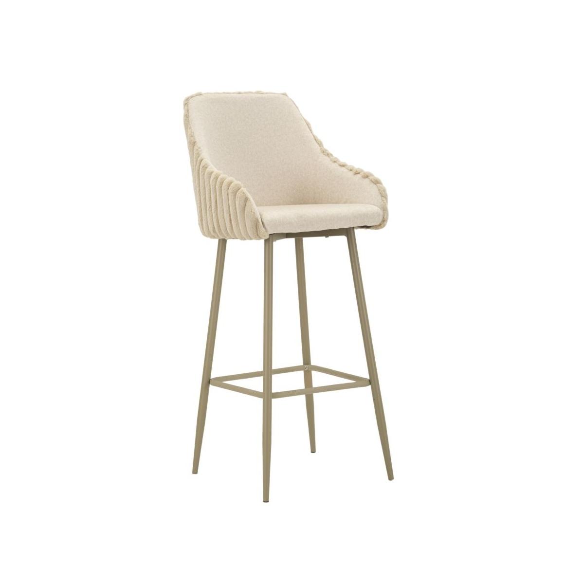 Sgabello bar alaska -a- crema set 2 pz cm 52x46x111 (altezza seduta cm 78)