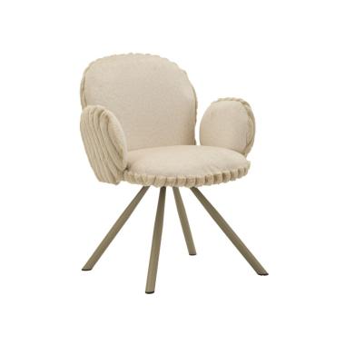 Sedia stoccolma -b-crema set 2 pz cm 64x68x83 (altezza seduta cm 45)