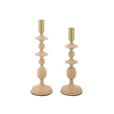 P/cand gemini rosa set 2 pz cm Ø 10x29-10x33