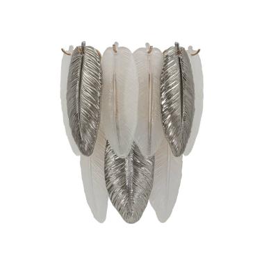 Lampada da muro leafy cm 24x15x29