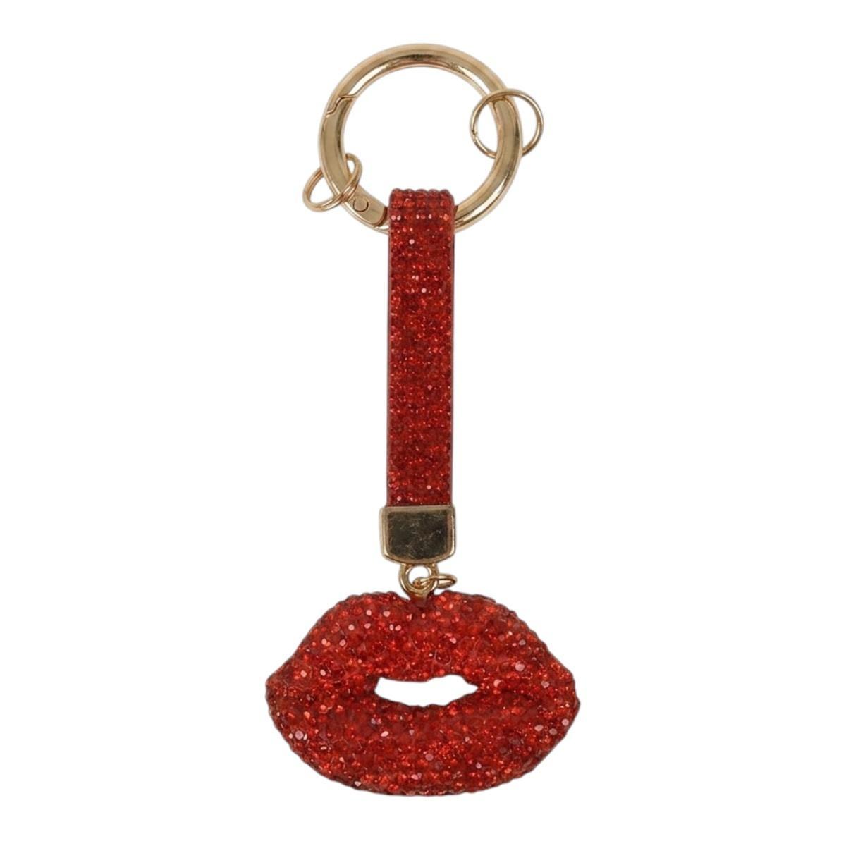 Portachiavi strass labbra rosso Romeo Gigli