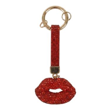 Portachiavi strass labbra rosso Romeo Gigli