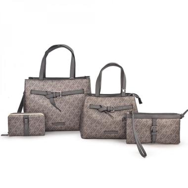 Set 4 pezzi donna bauletto L, bauletto M, pochette e portafoglio Renato Balestra