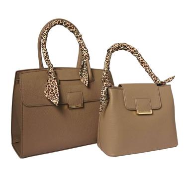 Set donna 2 pezzi borsa bauletto e shopping Renato Balestra