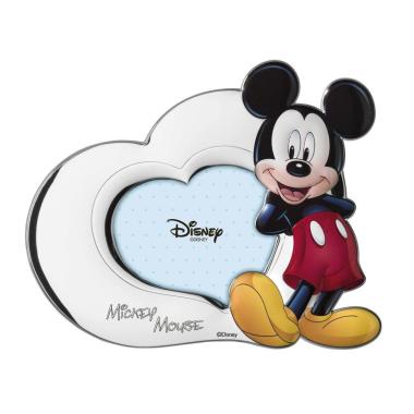 Cornice portafoto sagomata cuore Mickey Mouse 10x15 cm Valenti