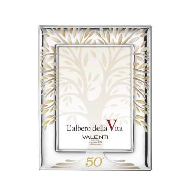 Cornice portafoto 50° albero della vita colorato 10x15 cm Valenti