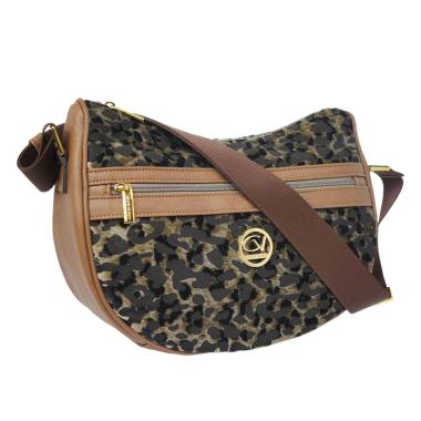 Tracolla donna in tessuto maculato cangiante Capoverde Made in Italy