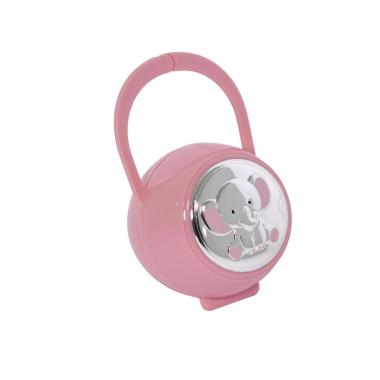 Spilla portaciuccio rosa elefantino Valenti