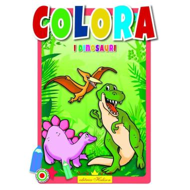 Libro da colorare i Dinosauri serie natura