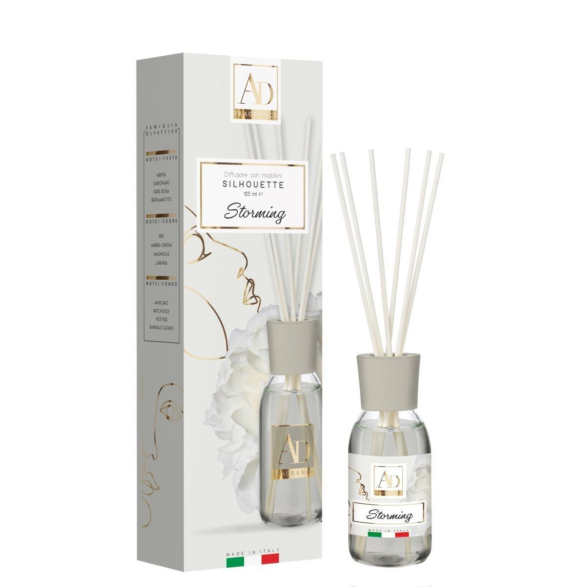 Diffusore di fragranza con midollini silhouette storming 125ml