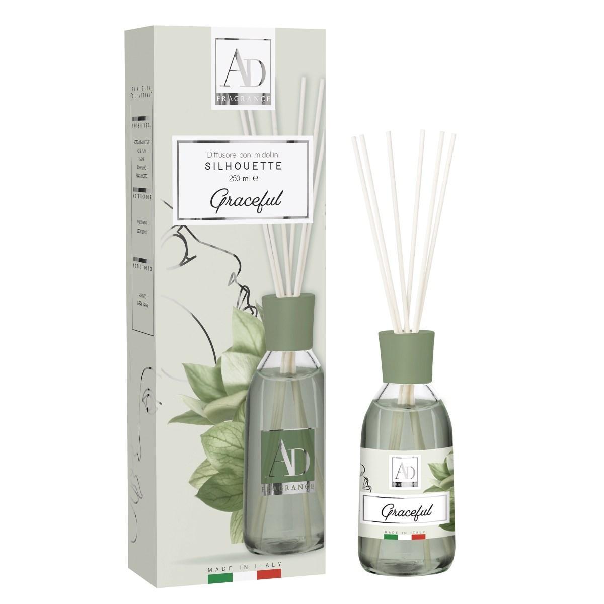 Diffusore di fragranza con midollini silhouette graceful 250ml