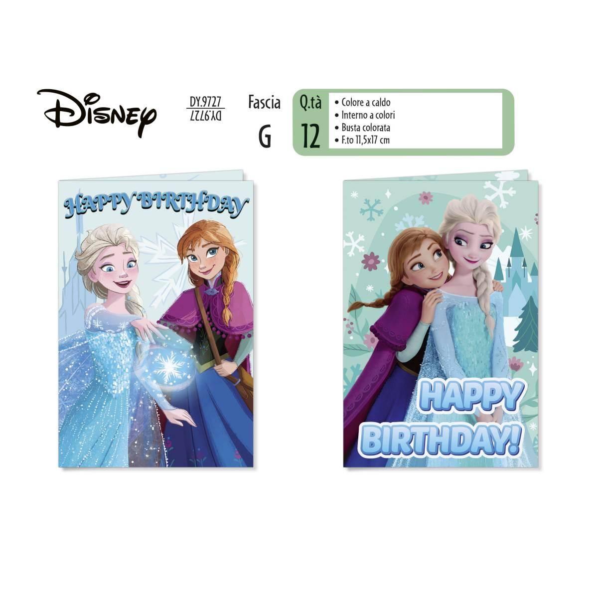 Biglietto auguri frozen