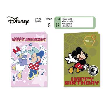 Biglietto auguri minnie e topolino