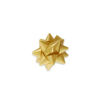 Coccarda adesiva liscio oro 10 mm.