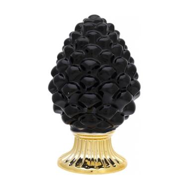 Pigna nera con base oro h. 20