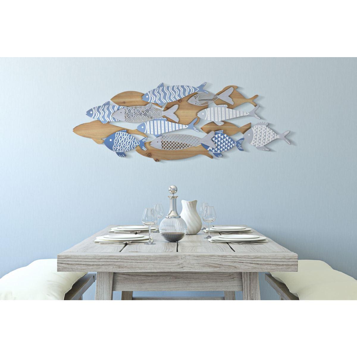 Pannello da muro fish sea cm 91x3x33,5