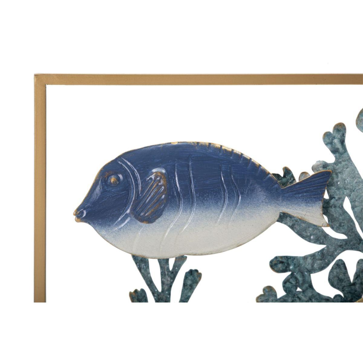 Pannello in ferro fish cm 50,2x3,8x50,2