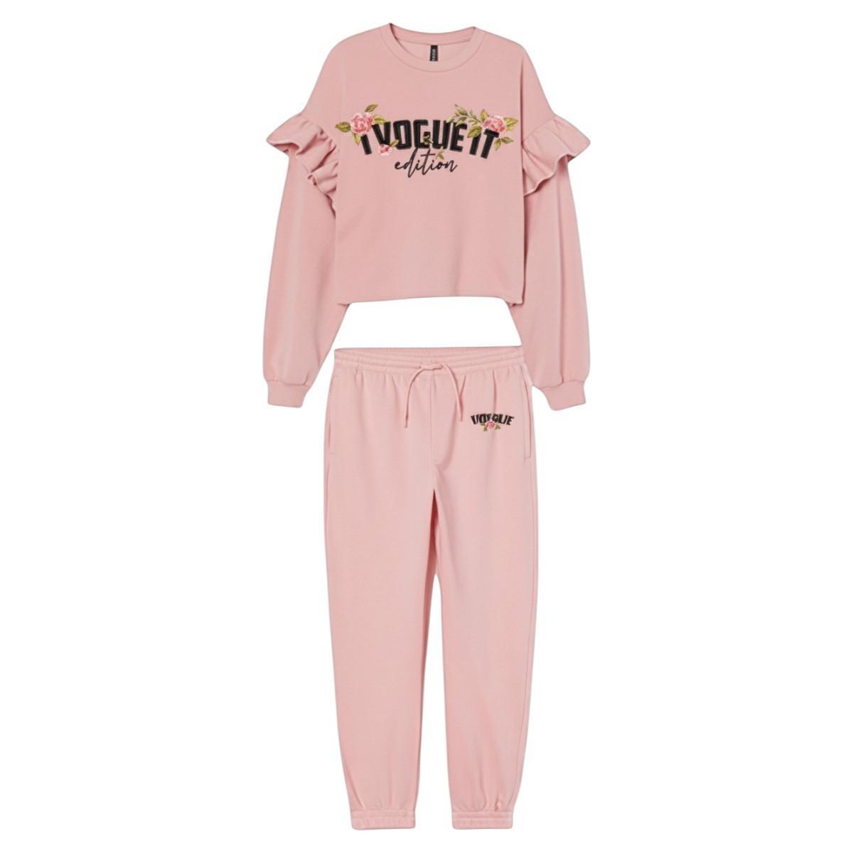 Tuta donna felpa corta e pantalone I Vogue It