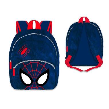 Zainetto pelliccia bimbo con dettaglio 3D Spiderman