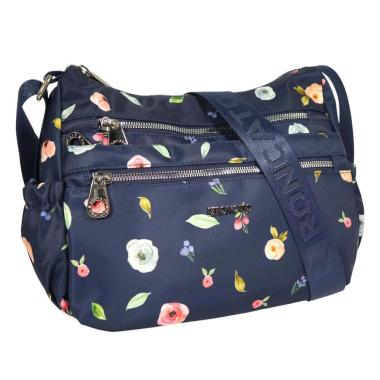 Borsa donna tracolla stampa floreale in sintetico Roncato