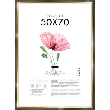 Cornice portafoto black gold 50x70 cm Lupia