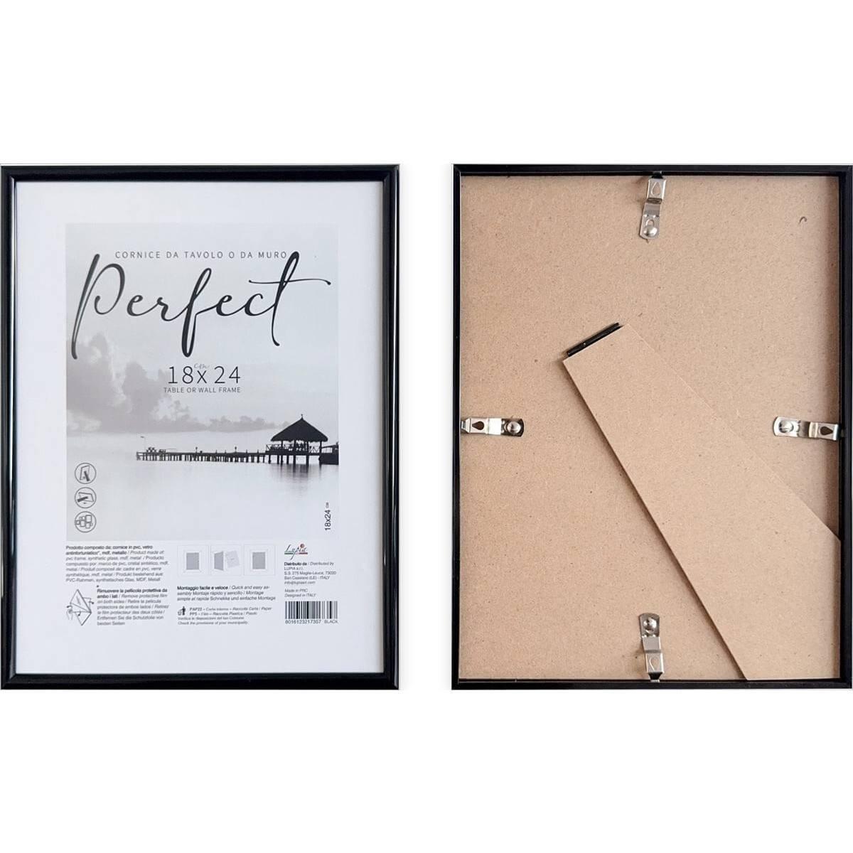 Cornice portafoto Perfect in crilex 18x24 cm nero Lupia