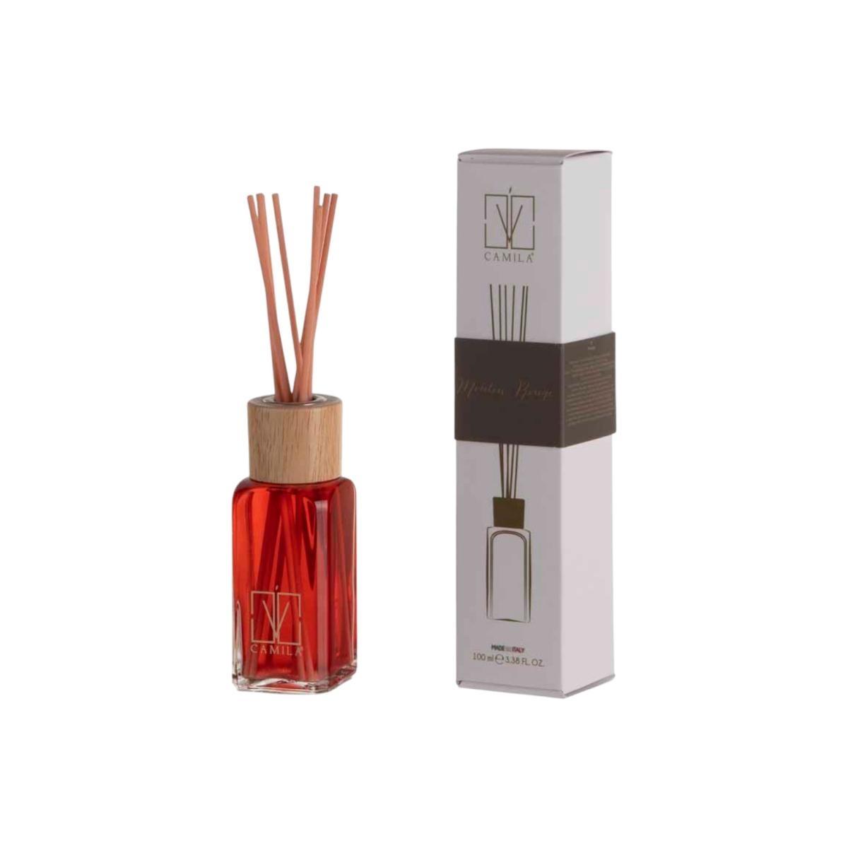 Diffusore 100 ml trasparente rosso moulin rouge Camila