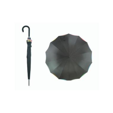 Ombrello in poliestere doppio tessuto arcobaleno doubleface Blue Drop