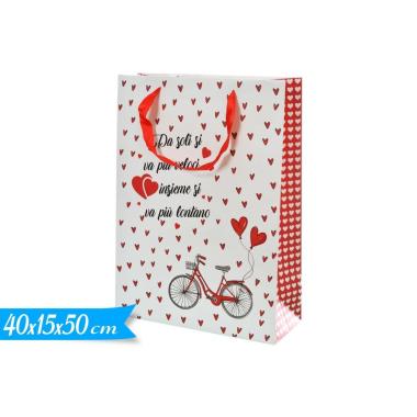 Shopper tema san valentino 40x50x15 cm