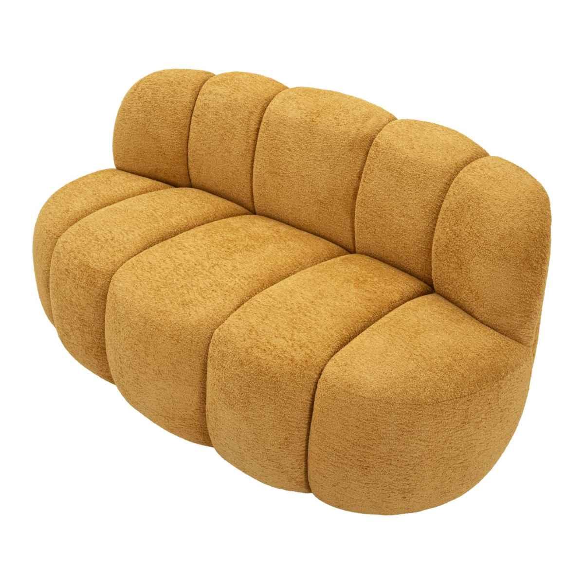 Divanetto ball senape cm 145x80x69