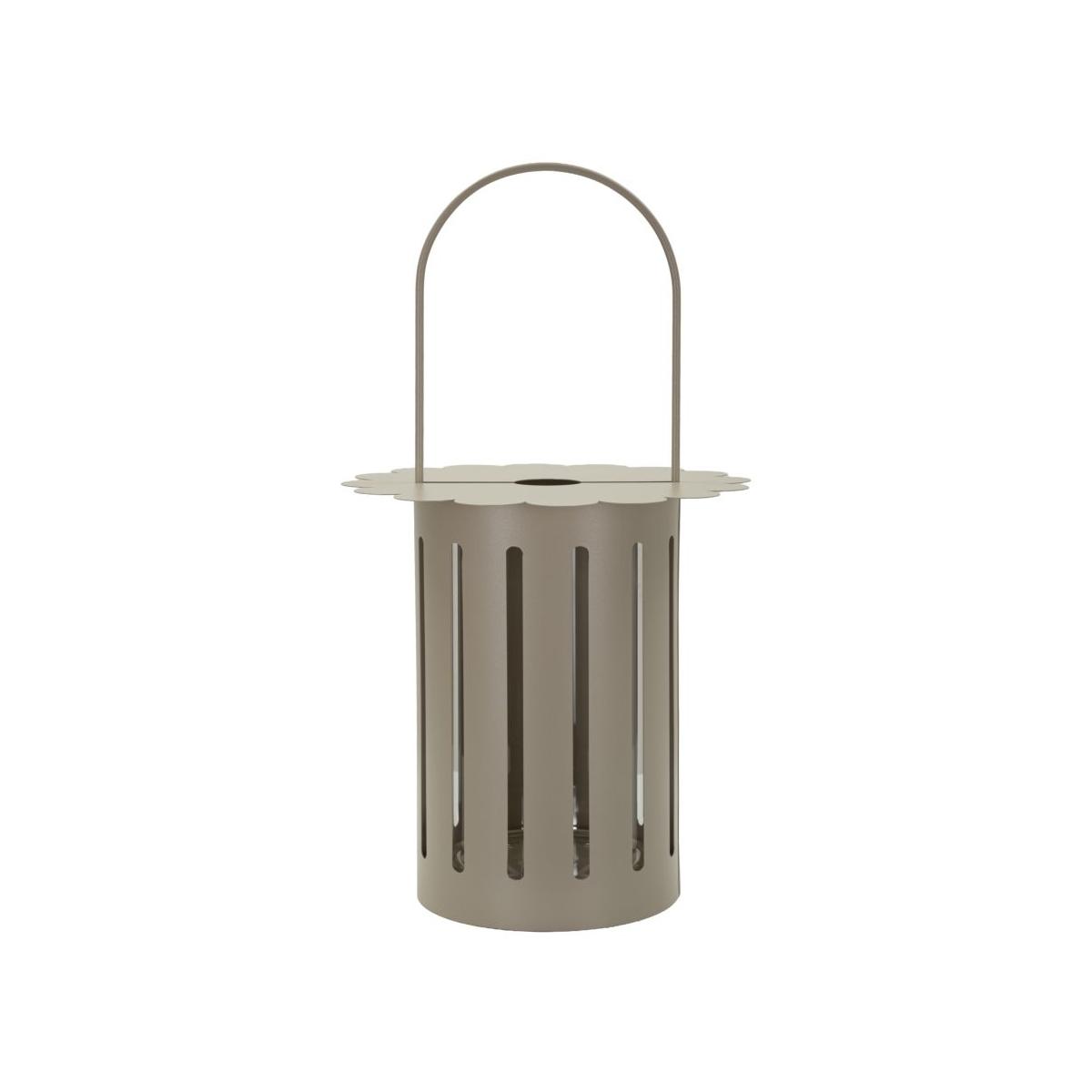Lanterna saturno tortora cm Ø 24x43