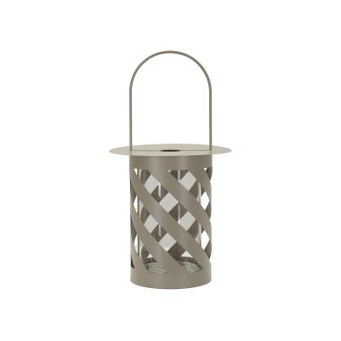 Lanterna saturno tortora twist cm Ø 23x43