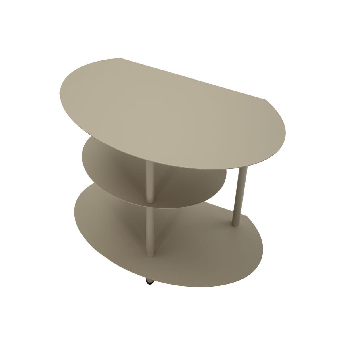 Comodino saturno tortora cm 49,5x27,5x49,5