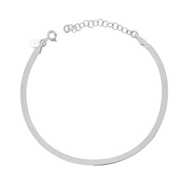 Bracciale Catena Magik mm 2.7 in ARGENTO 925 Galvanica Rodio